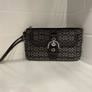 Coach SoHo Signature Buckle Front Pocket Wristlet